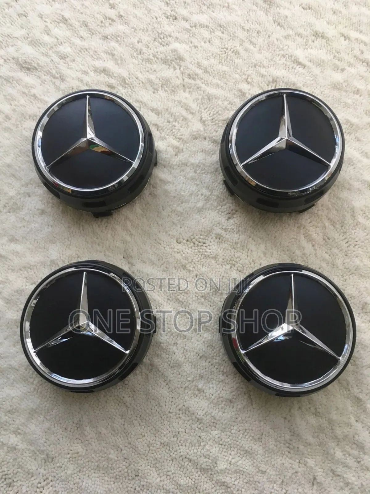 4pcs Mercedes Emblem Hub Caps Rim Covers