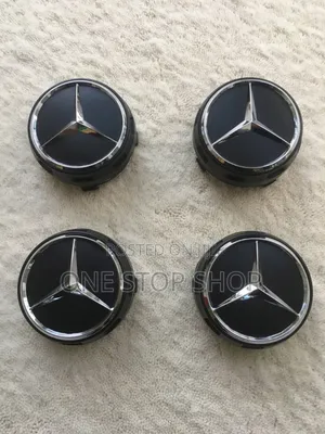4pcs Mercedes Emblem Hub Caps Rim Covers