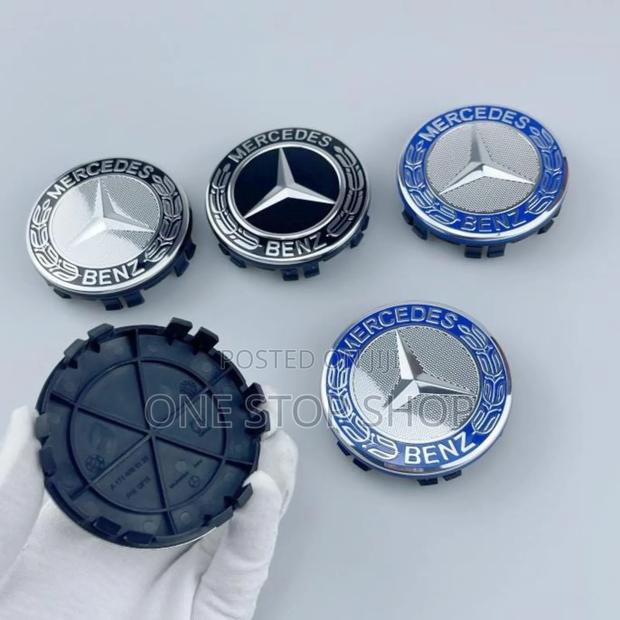 4pc Set Different Colors Mercedes Plastic Abs Rim Centre Caps