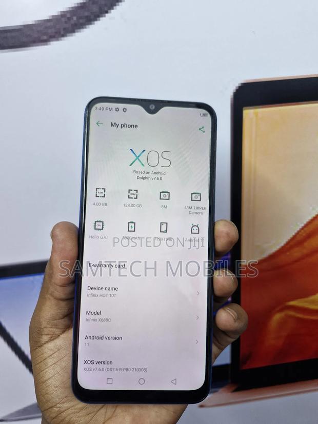 Infinix Hot 10T 128 GB Blue - thumbnail 4