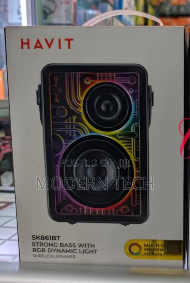 Havit Sk861bt Strong Bass With RGB Dynamic Light Speaker 