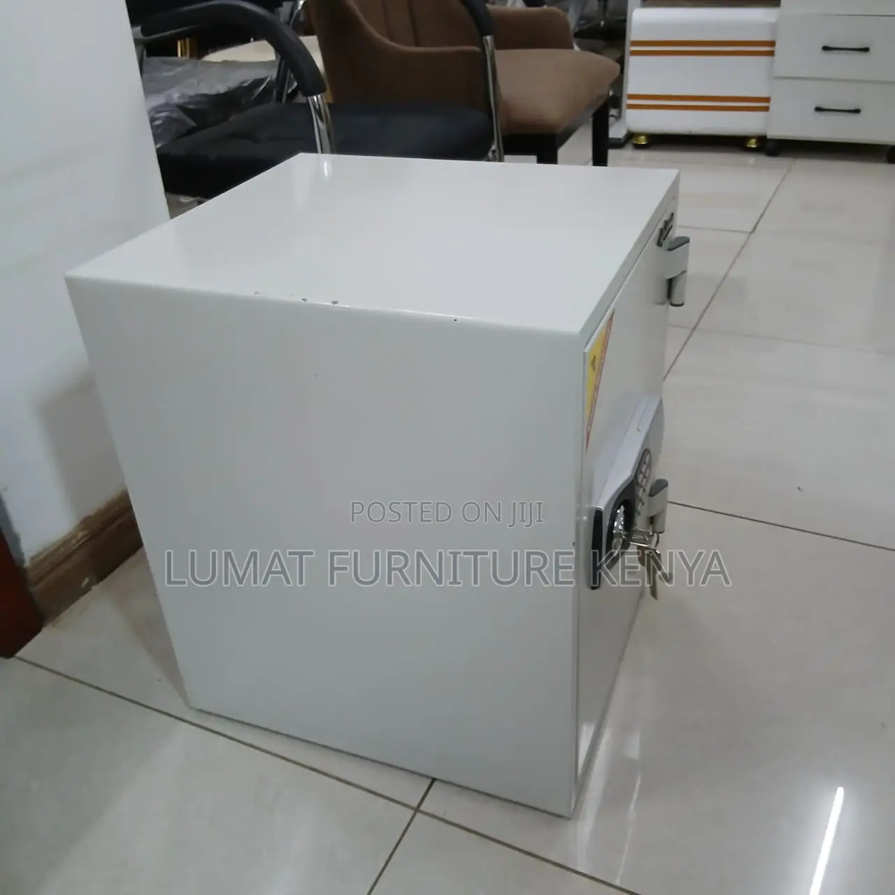 White Diplomatic Office Safe Box