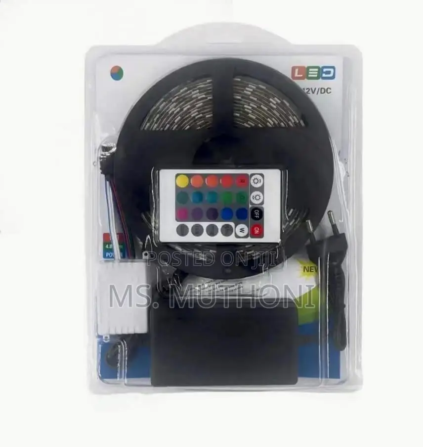 12v Led 5m RGB Led Strip Waterproof Snake Light With Remote*