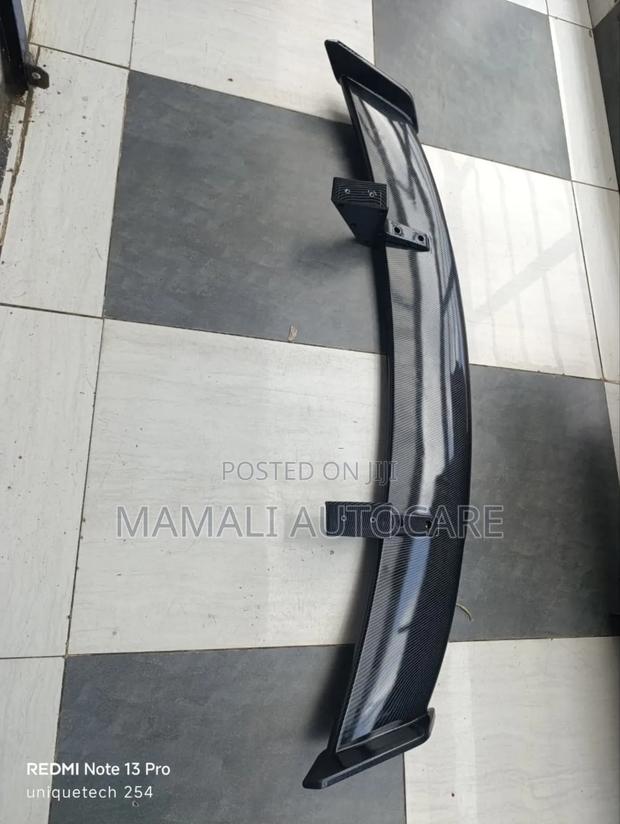Universal Carbon Fiber Rear Boot Spoiler Wing - main view