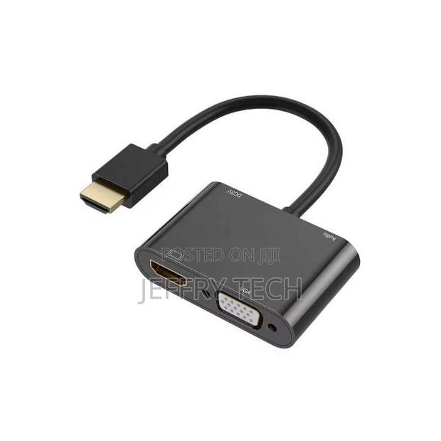 1080p Hdmi to Hdmi Vga Splitter Video Converter Adapter With