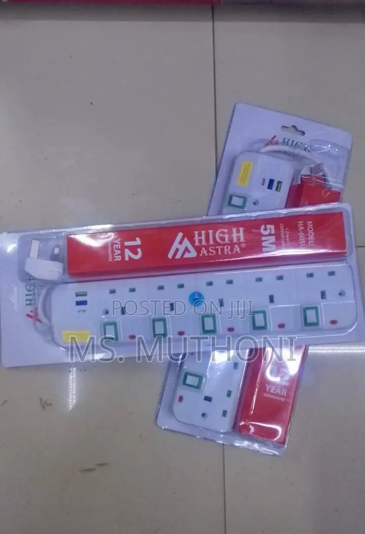 High Astra 6-Way Extension Socket, Model Ha-605u.
