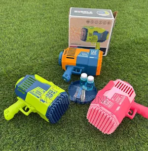 Rechargeable 132 Holes Bazooka Bubble Gun