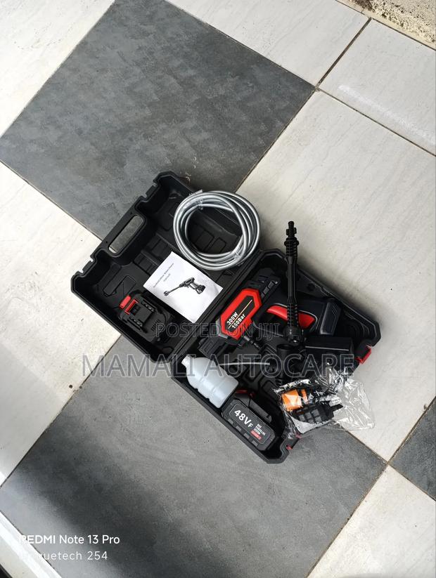48v High Pressure Car Washer, Rechargeable Portable - main view