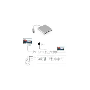 Usb Type-C Hub 3-in-1: Usb 3.0 + Hdmi + Type-C Charging Port – All-In