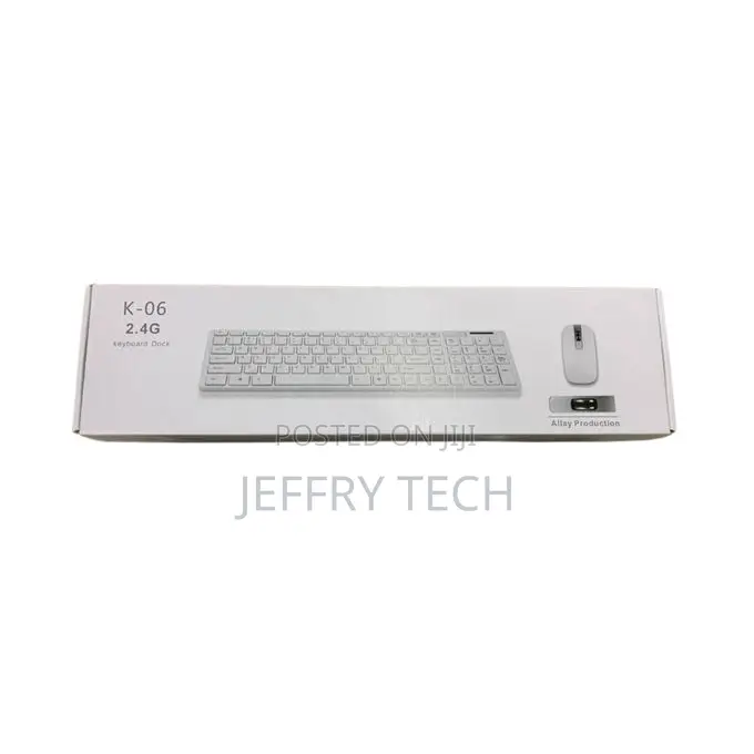 K-06 2.4ghz Wireless Keyboard Mouse Combo - Black