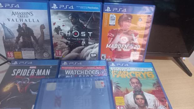 Used Ps 4 Games(Far Cry 6 Ghost of Tsushima Marvel Miles Morales)