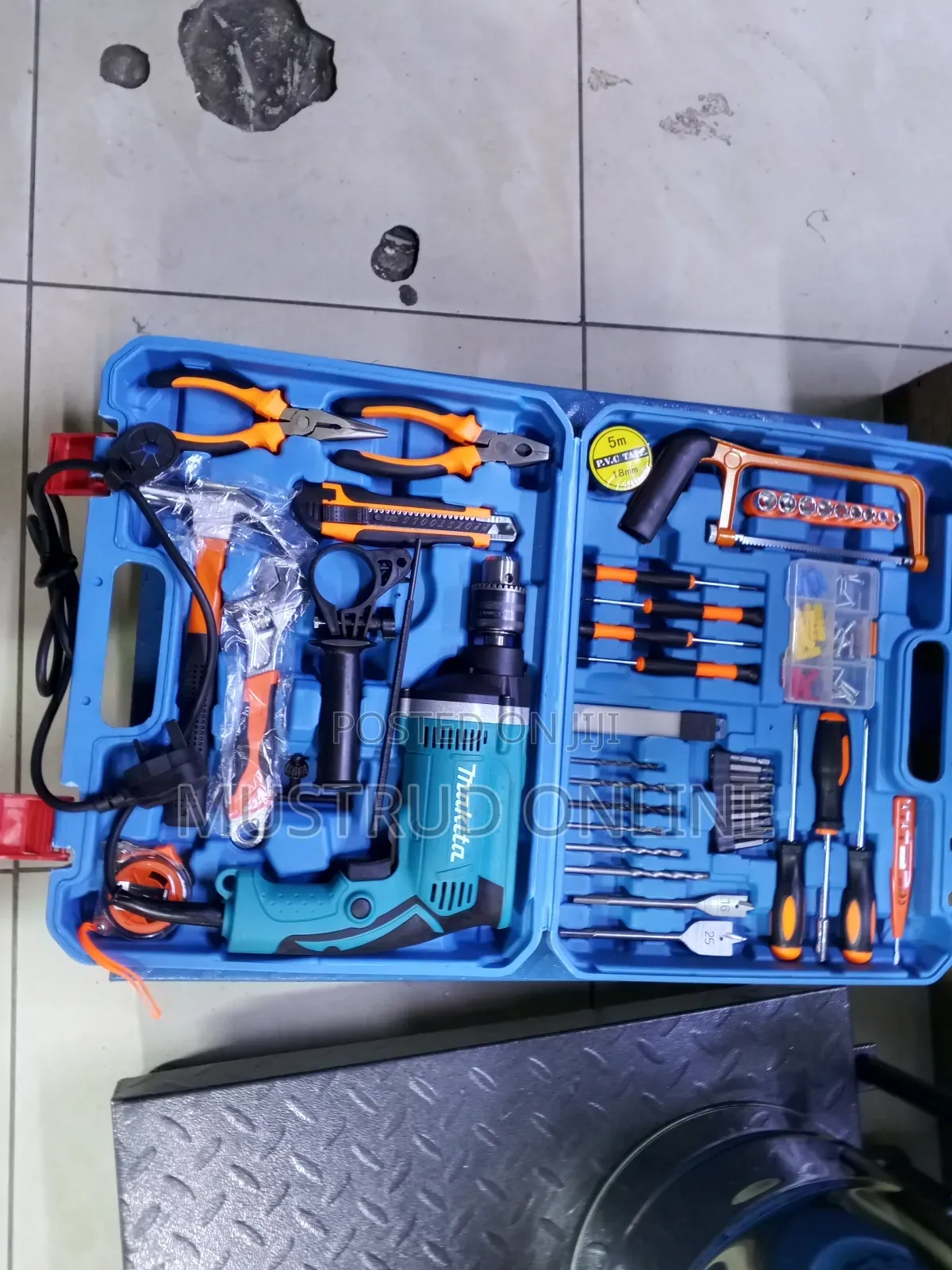 Heavy Duty Corded Drill Set