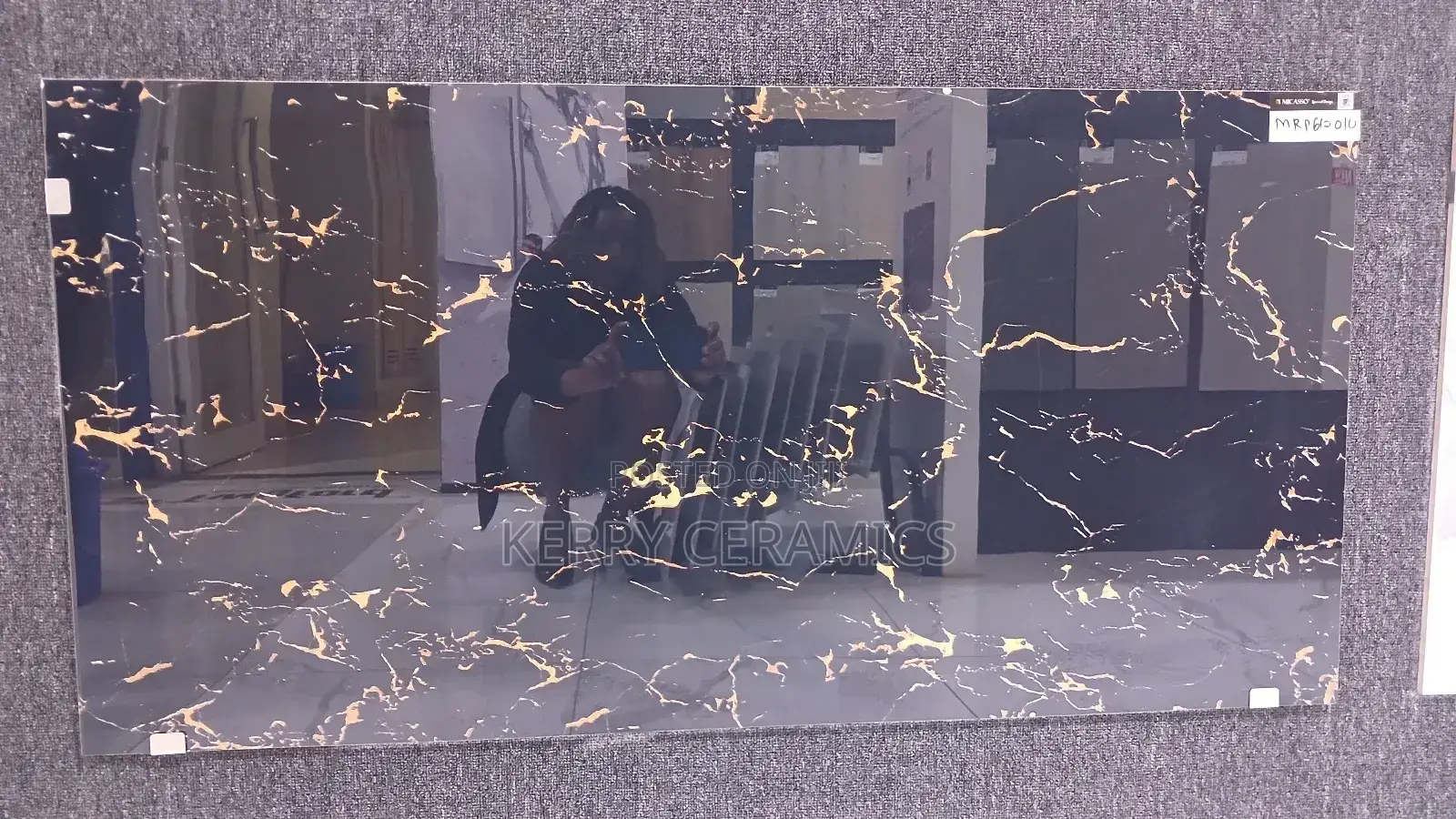 Black Golden Marble 60*120 Tiles
