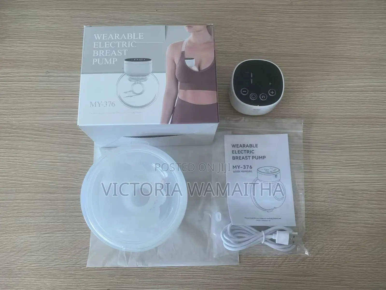 My-376 Hands-Free Electric Breast Pump Silent/High Suction With Led