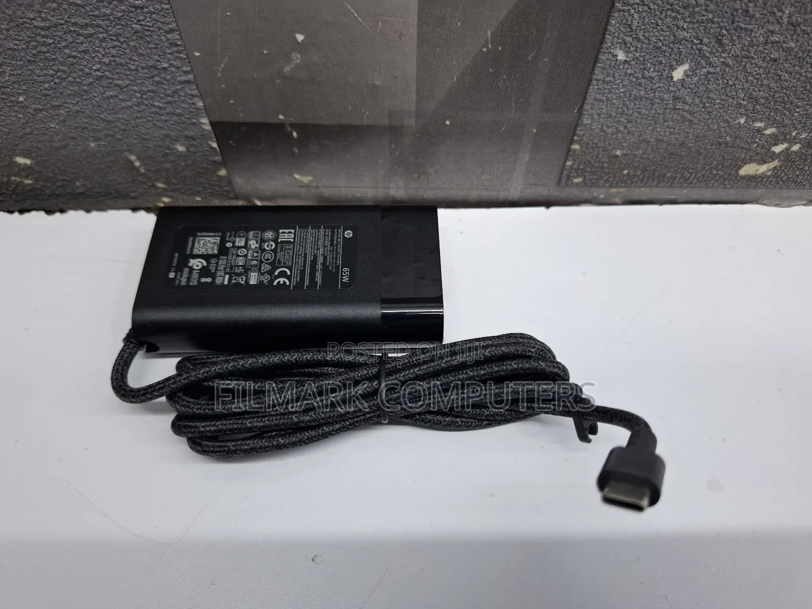 Original Usb-c Charger 65 Watts Rounded For Elitebook X360