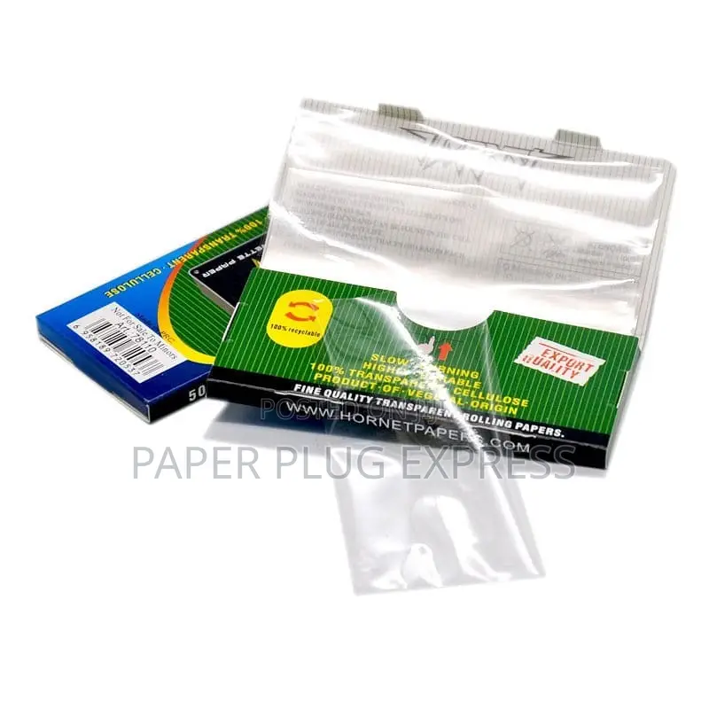 Hornet Transparent Clear Cellulose Rolling Paper 1 1/4 Size
