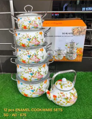 12pcs Enamel Cookware