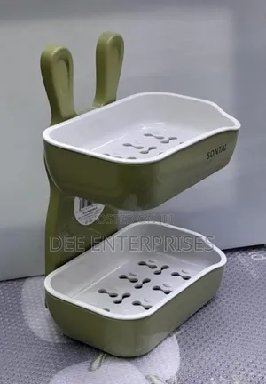 Mouse-Shaped Double Layer Soap Dish