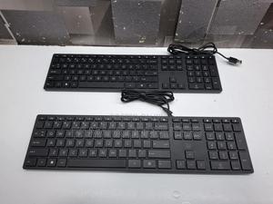 Original Hp Desktop 320k Slim Wired Qwerty Keyboard - Black - main view