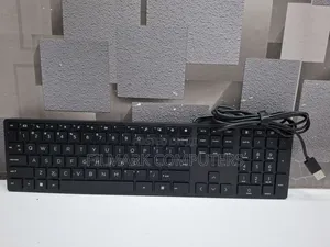 Original Hp Desktop 320k Slim Wired Qwerty Keyboard - Black