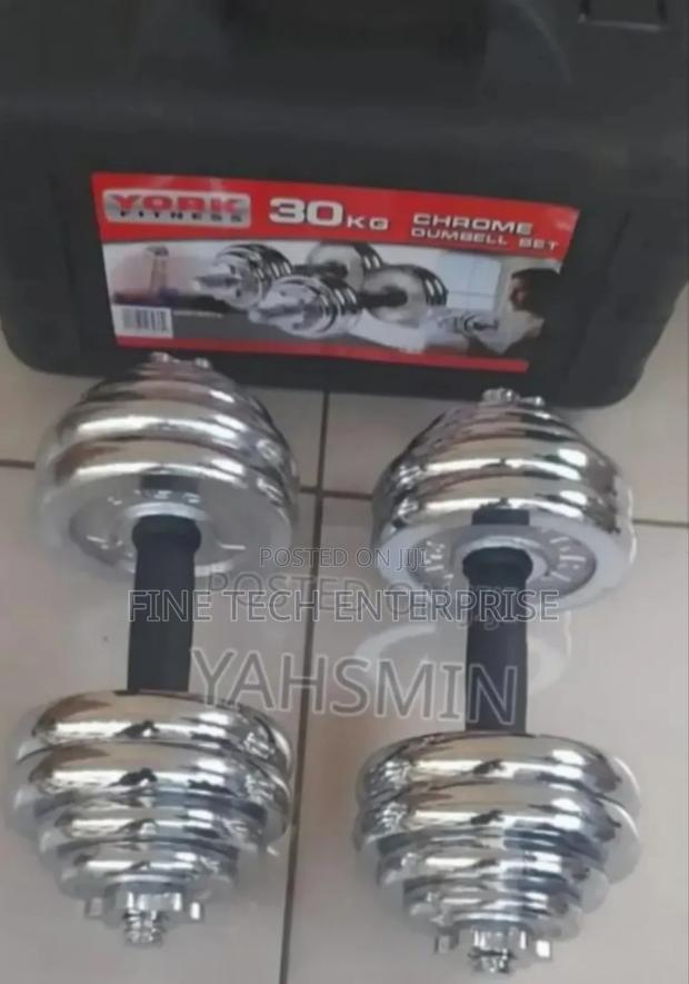 30 KGS Chrome Dumbbell 