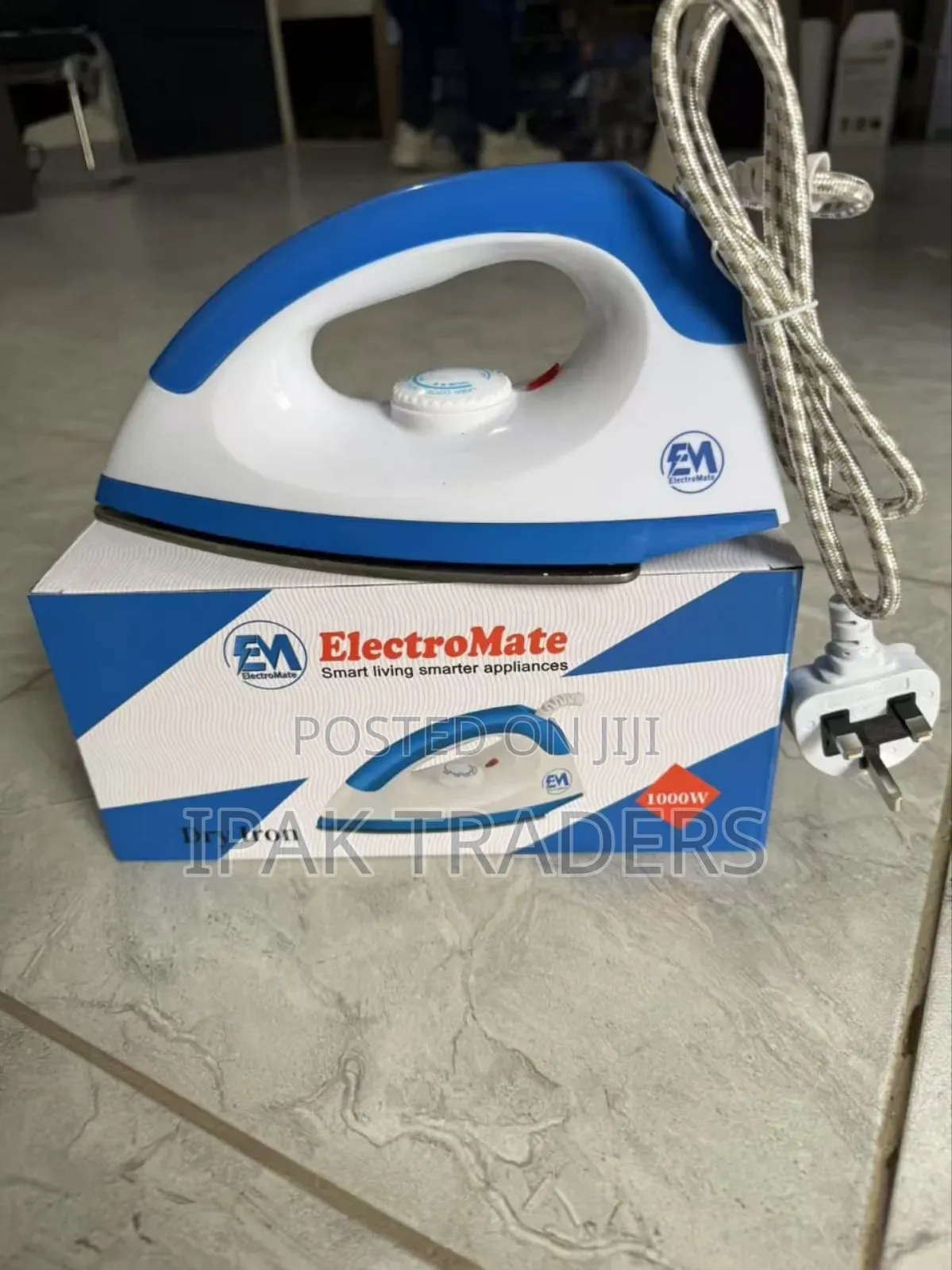 Em Dry Ironbox With Nonstick Sole 1000w Nonstick