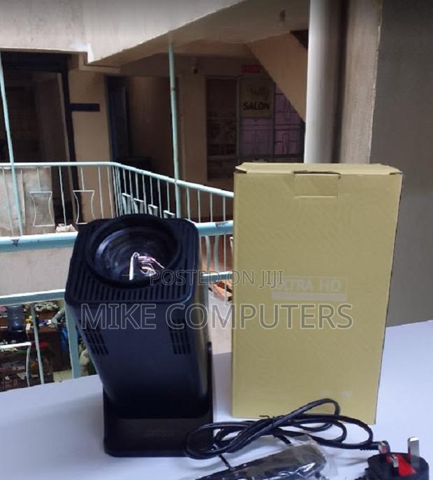 Smart Mini Projector Hy320 Android 13 1080p in Build Sound Google Play - thumbnail 3