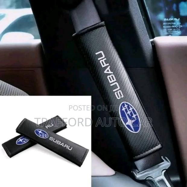 Branded Subaru Seatbelt Covers - main view