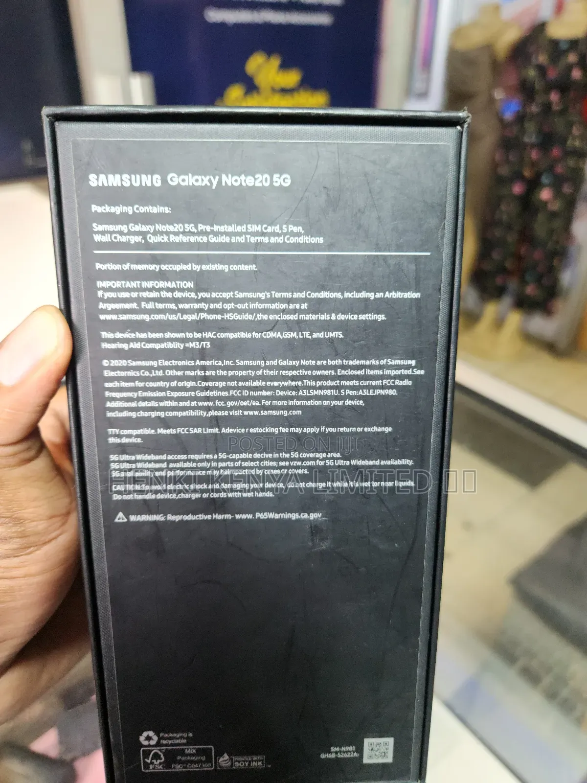 New Samsung Galaxy Note 20 5G 256 GB Black