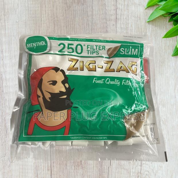 Zig-Zag Slim Mint Menthol Cotton Filter Tips - 250 Tips - main view