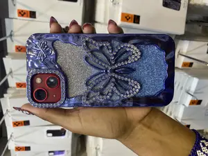Mobistyle iPhone 13 Cover With Luxury Glitter Cute Butterfly
