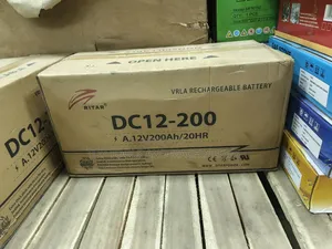 Original Ritar Dc 12-200 12v 200ah/20hr Solar Backup Battery