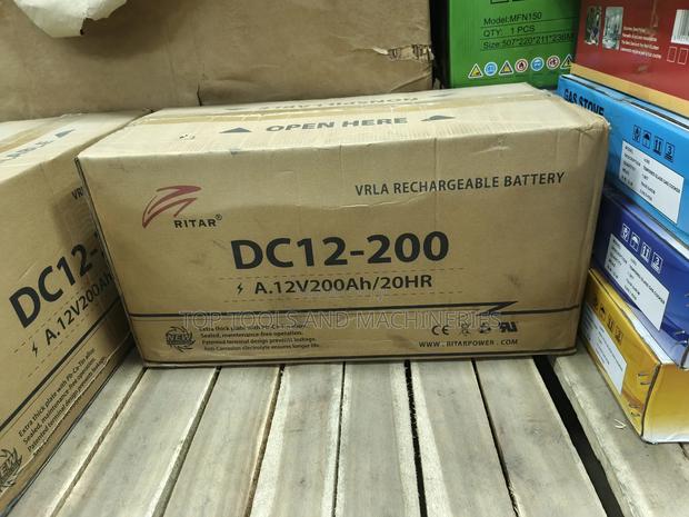 Original Ritar Dc 12-200 12v 200ah/20hr Solar Backup Battery