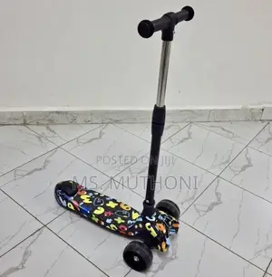 Age 3-12 Kids Adjustable Scooter With Light