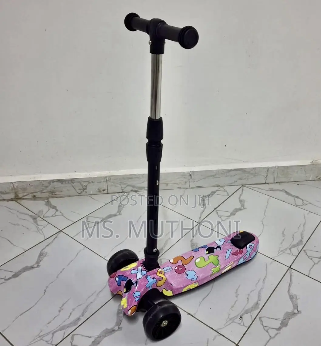 Age 3-12 Kids Adjustable Scooter With Light