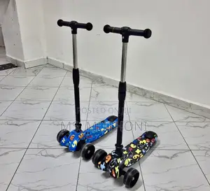 Age 3-12 Kids Adjustable Scooter With Light