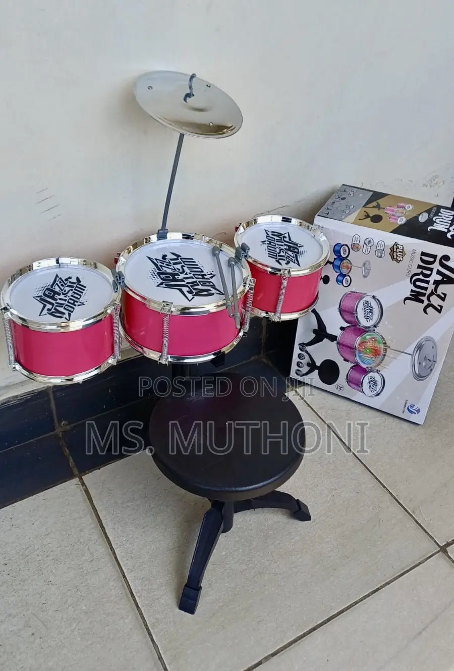 Electric Toy Jazz Drum Set for Children. (3-9 Yrs )
