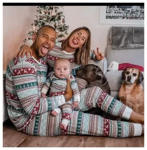 Kidfamily Matching Christmas Pajama Sets*