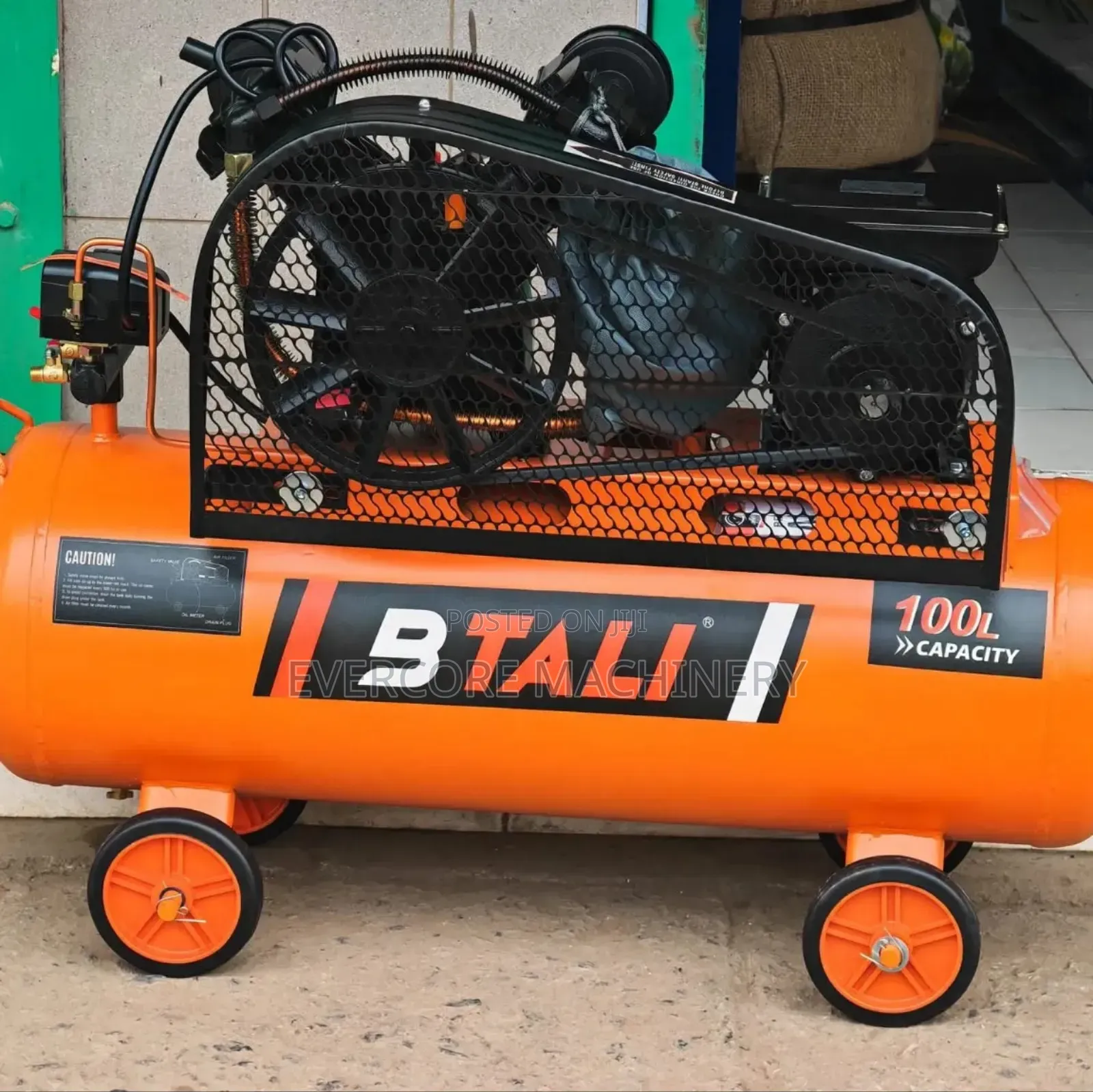 100l Electric Single Phase Air Compressor Machine.