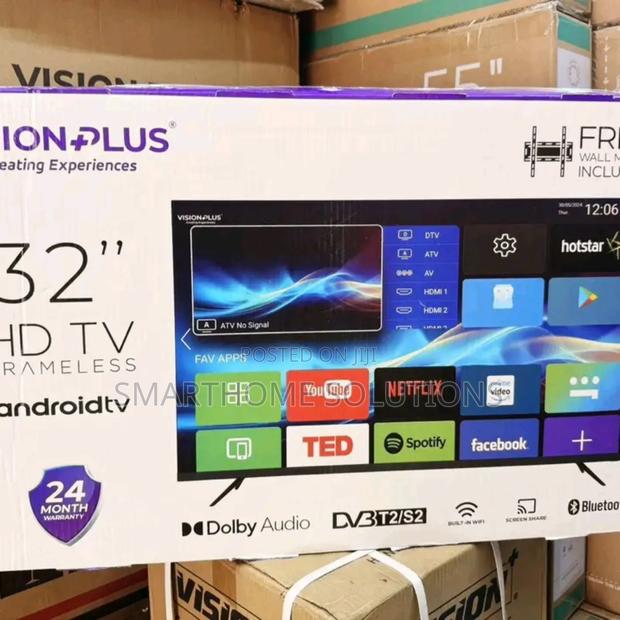 Vision Plus 32 Inch Smart Android Frameless Hd Tv Vp8832s - thumbnail 2
