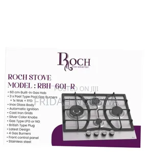 Roch Hobs 4 Gas Inbuilt Hob