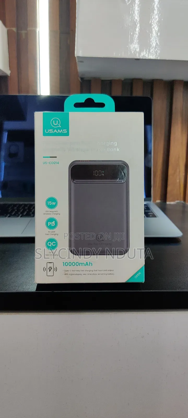 Usams Pb72 Dual-Port Fast Charging Magnetic Wireless Power Bank