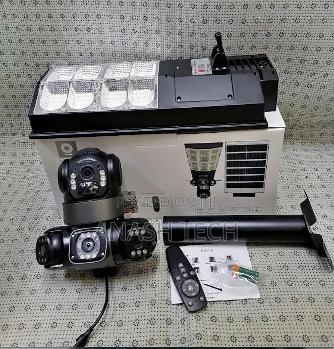 180w V380 Solar Triple Lens 4g 3 Lenses PTZ CCTV Camera