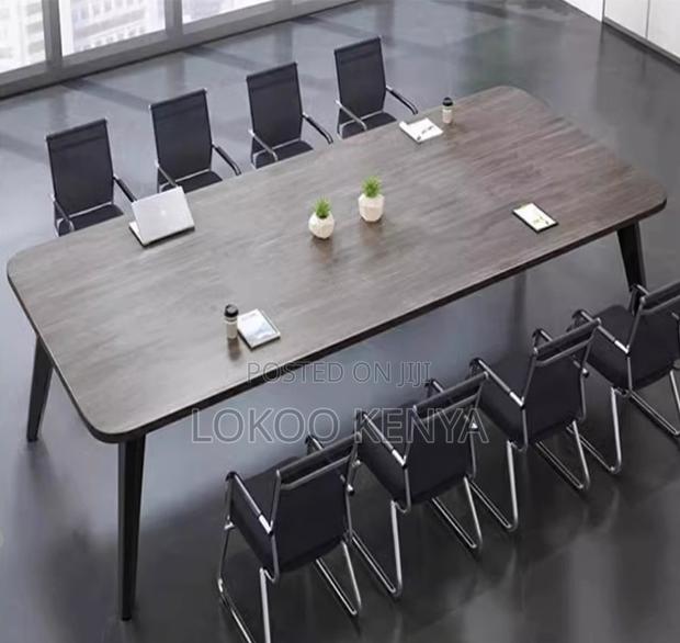 Office Table; Rectangular Conference Meeting-Wooden Top Office Table - thumbnail 3