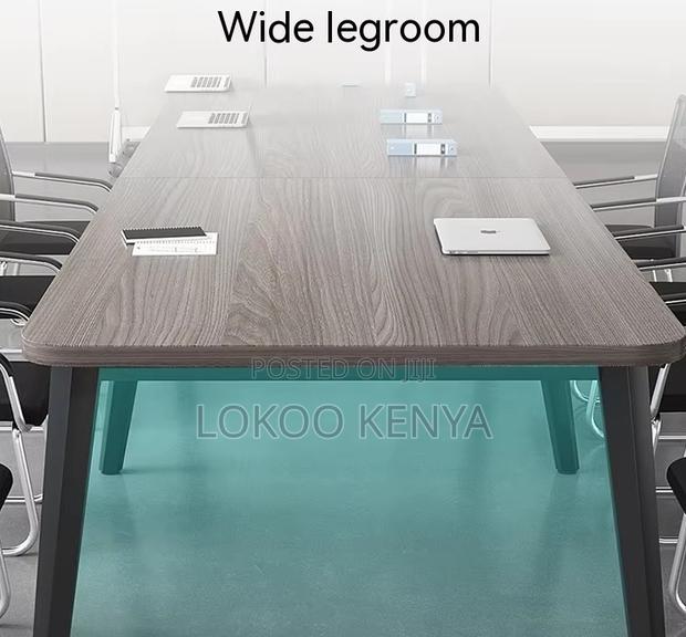 Office Table; Rectangular Conference Meeting-Wooden Top Office Table - thumbnail 5