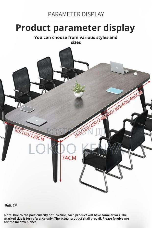 Office Table; Rectangular Conference Meeting-Wooden Top Office Table - thumbnail 9