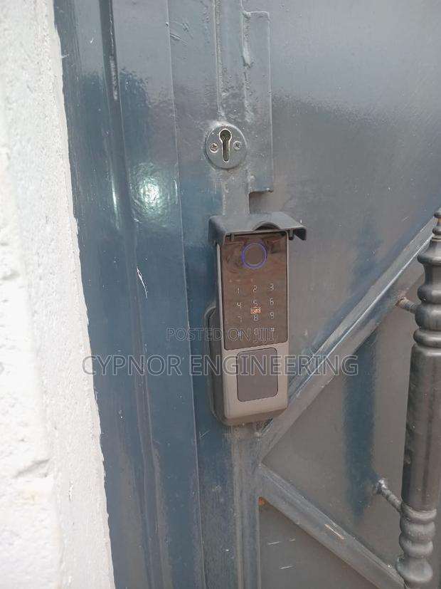 Smart Gate Lock With Key And Fingerprint