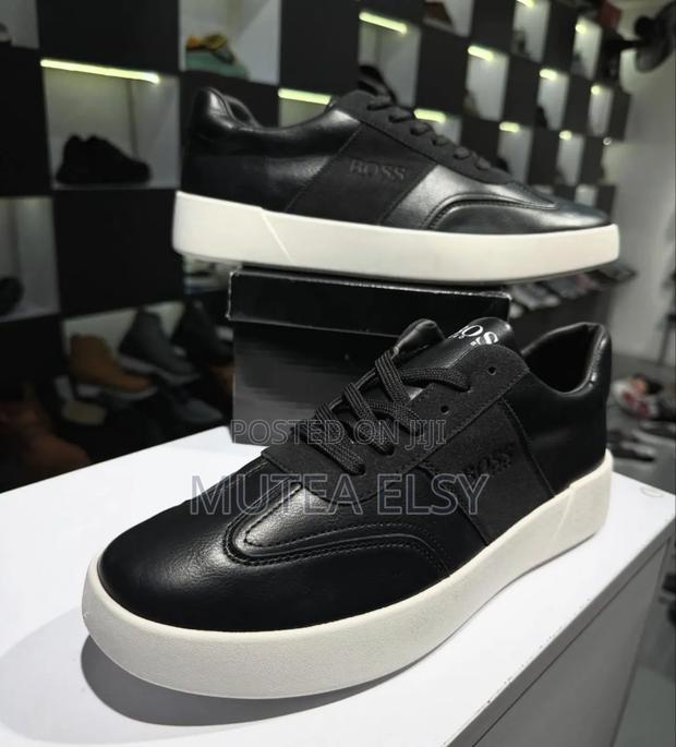 Grey,Black Navyblue Boss Sneakers - thumbnail 2