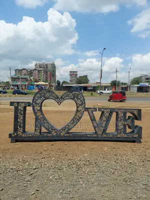 Metallic Love Sign for Hire — Elegant Event Decor 