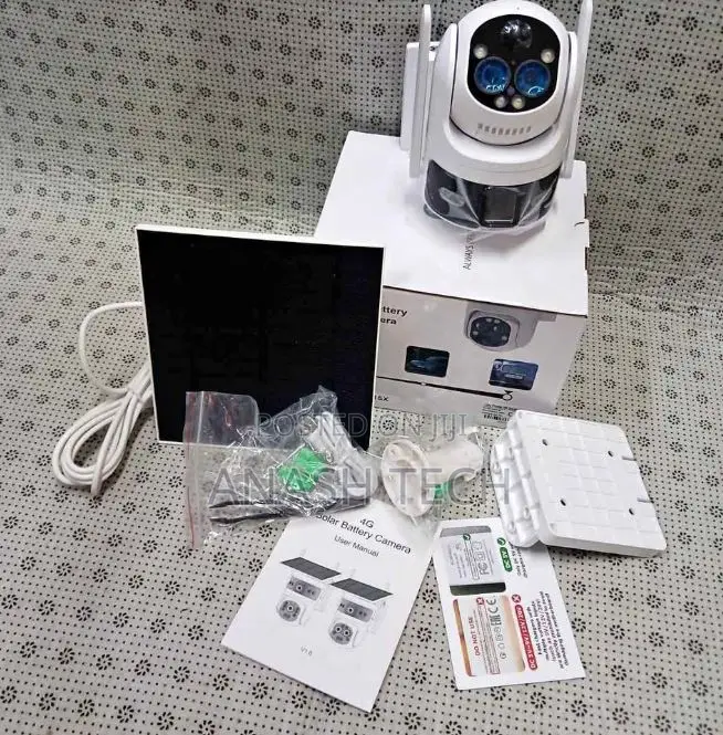 6mp Dual Lens 4g Solar Powered Camera Ubox